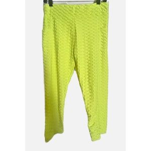 High Waisted Lime Green Leggings